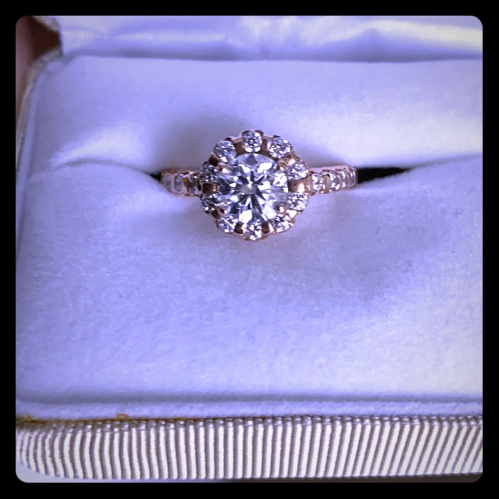 Tolkowsky 1.01ct Engagement Ring GSI Certified